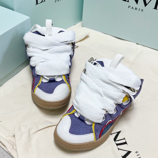 Lanvin Curb Sneaker - Navy - Purple LVCS-023