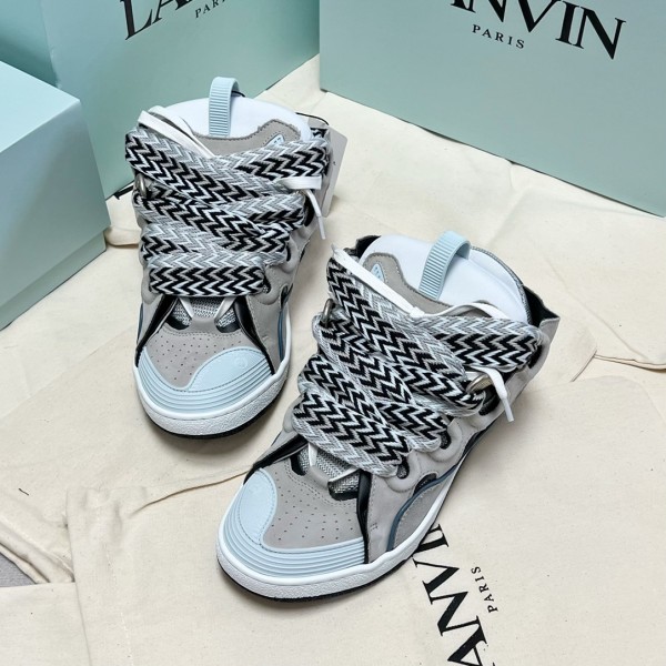 Lanvin Curb Sneaker - Light Grey - Light Blue - Green LVCS-016
