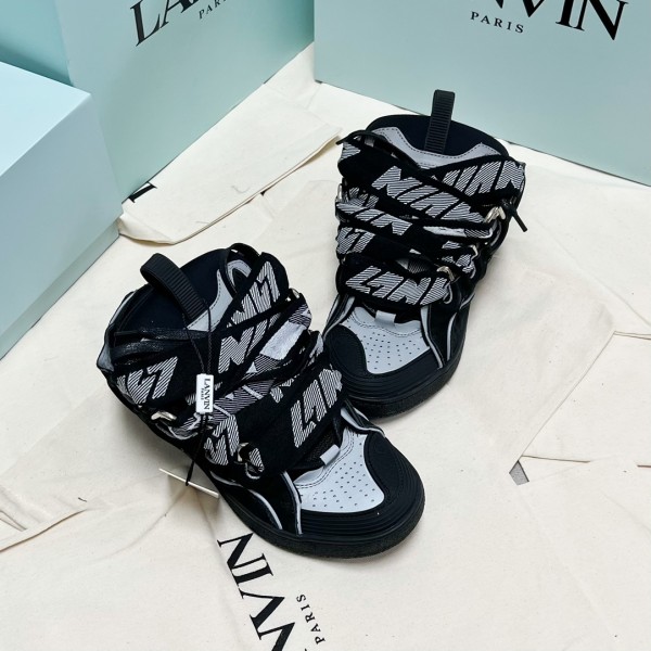Lanvin Curb Sneaker Black Grey (Reflective) LVCS-039
