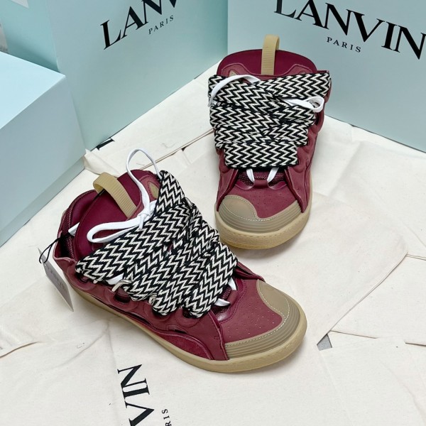 Lanvin Curb Sneaker - Dark Red LVCS-036