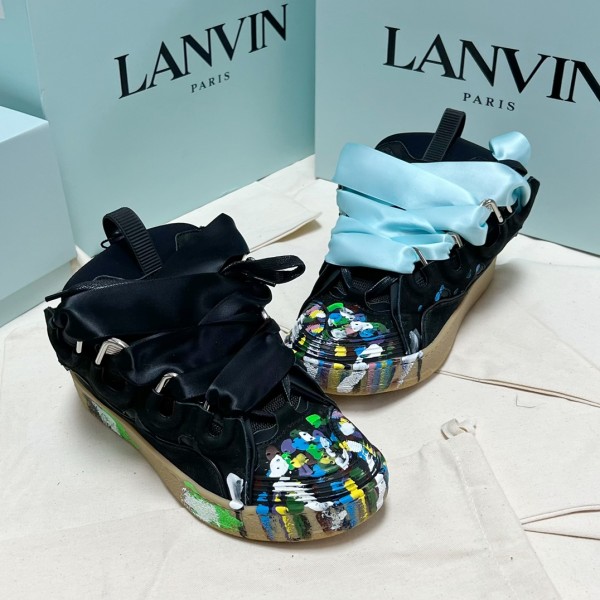Lanvin Curb Sneaker - Black - Blue  LVCS-019