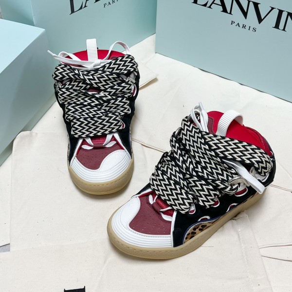 Lanvin Curb Sneaker - Leather Leopard LVCS-030