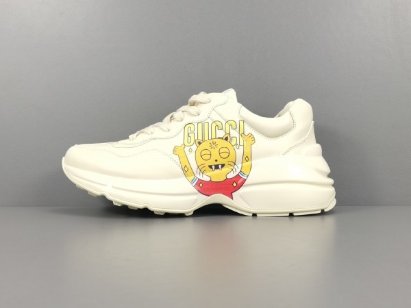 Gucci Rhyton Sneaker White with Logo Tiger GCCRS-001