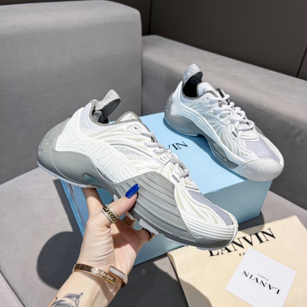 Lanvin Mesh Flash-X Sneakers - Grey LVMFL-002