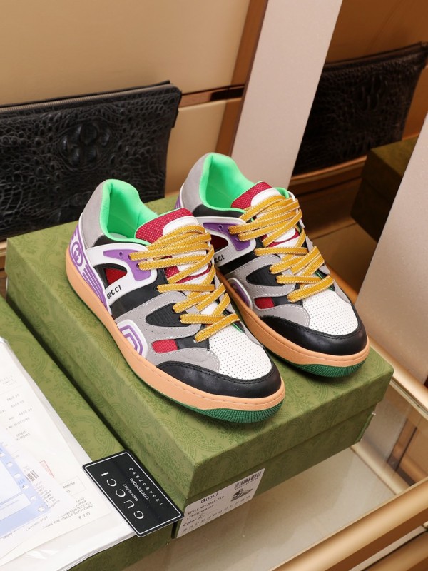Gucci Basket Low Top Sneaker in Black Demetra GCB-001