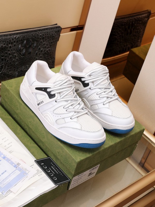 Gucci Basket Low Top Sneaker in White Demetra GCB-004