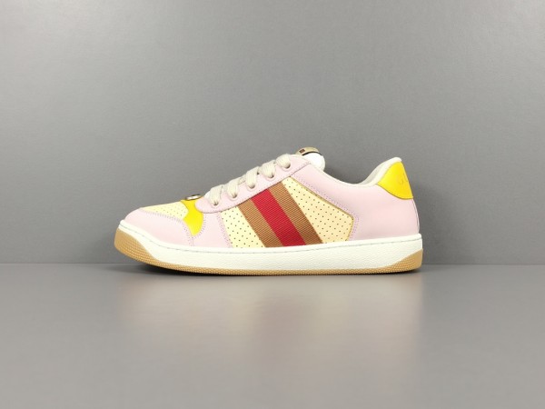 Gucci Lovelight Screener Sneaker - Pale Pink Suede ‎