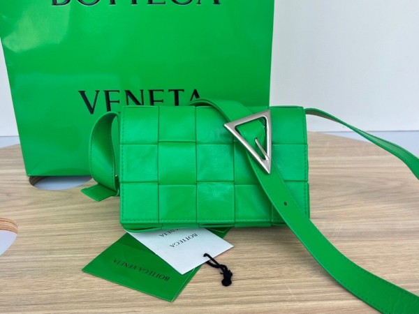 Bottega Veneta cassette mini small shoulder bag - Dark Green 717587-1