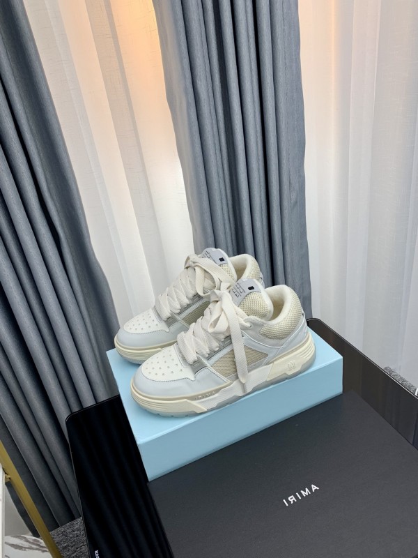 Amiri - MA-2 Leather Sneakers - All White AMRMA-003