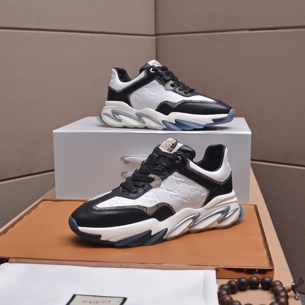Gucci White Black Men Sneakers 