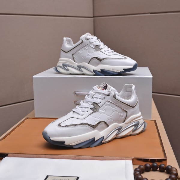 Gucci White Men Sneakers 