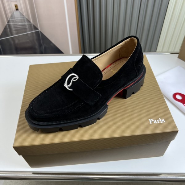 Louboutin Our Georges Leather Loafers - LBTLF-0004