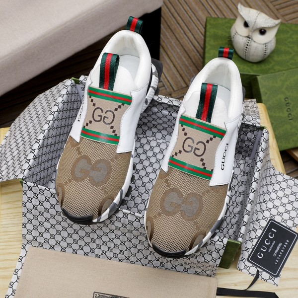 Gucci Beige White Shoes