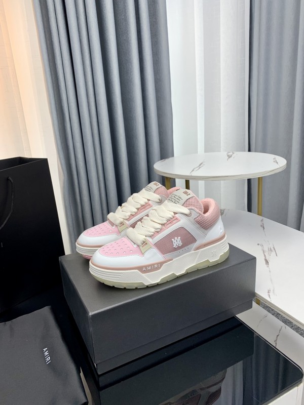Amiri - MA-2 Leather Sneakers - White - Pink  AMRMA-007