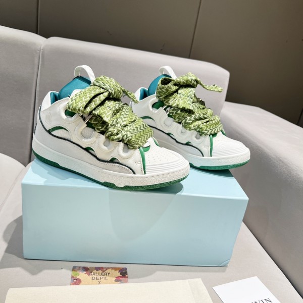 Lanvin Curb Sneaker - White - Green - Blue LVCS-044