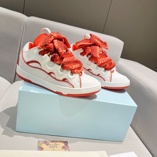 Lanvin Curb Sneaker - White - Red LVCS-047