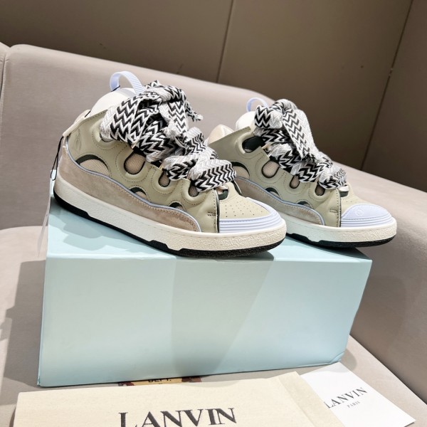 Lanvin Curb Sneaker - Beige - Light Grey - Black - White LVCS-052