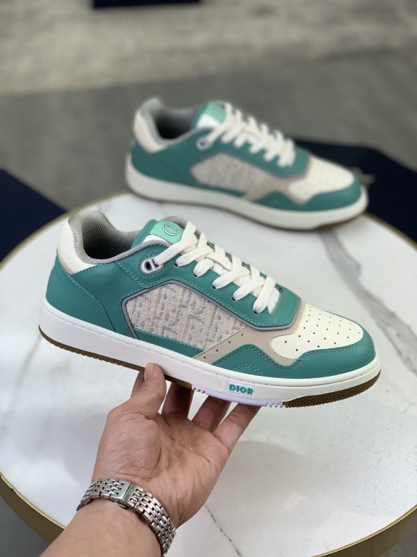 Dior B27 Turquoise and Cream Smooth Calfskin and Cream DB27-017