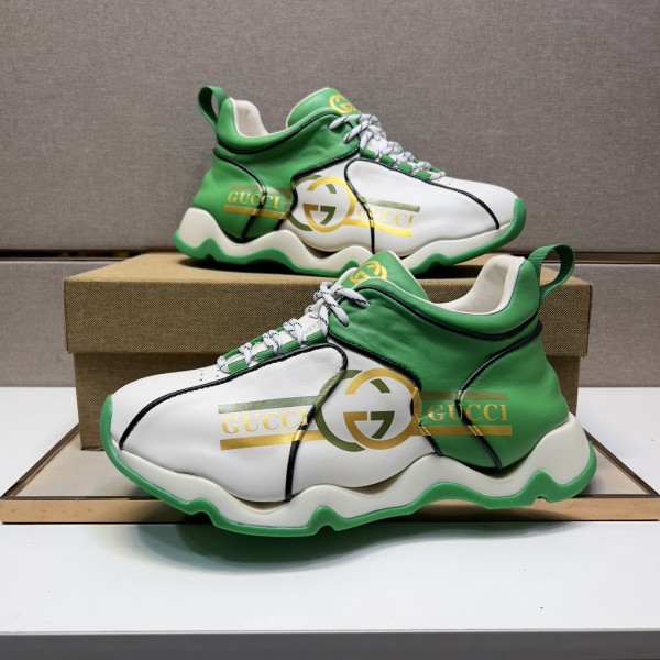 Gucci White Green Sneakers