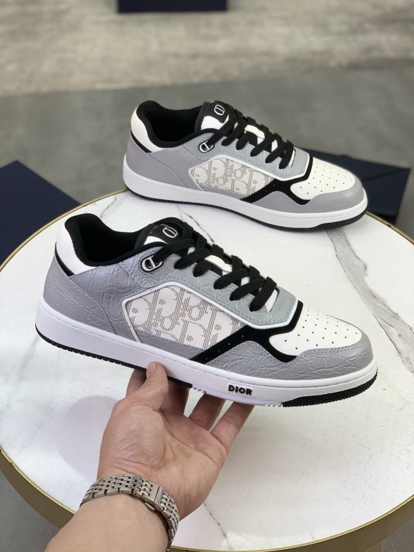 Dior B27 Low Top Grey White Sneakers DB27-018