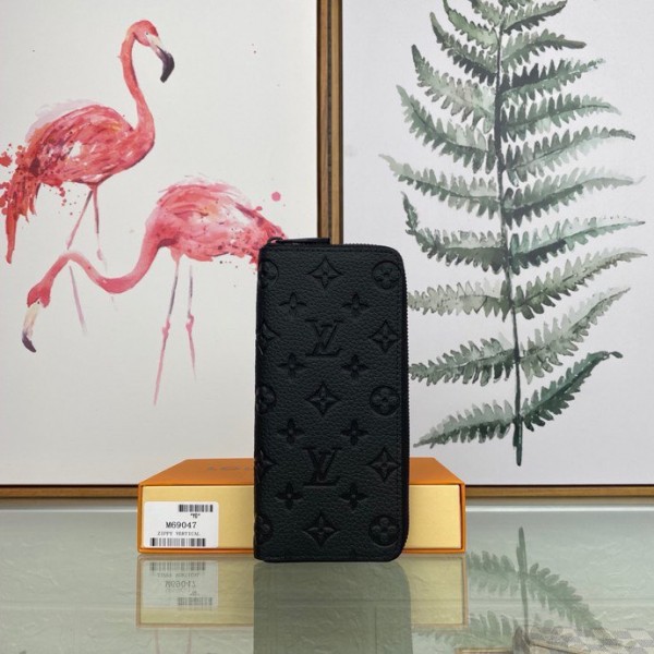 LV Zippy Vertical Wallet Taurillon Monogram