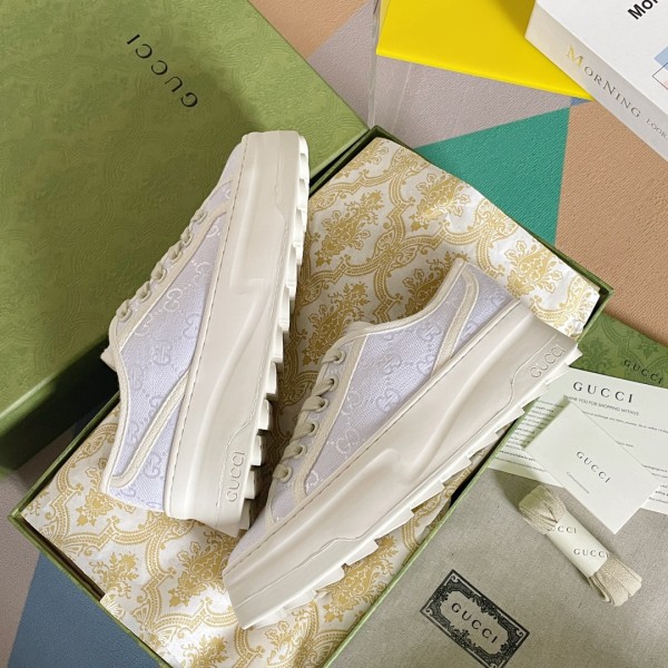 Gucci GG Sneaker - White and ebony Original GG canvas  GCB-023