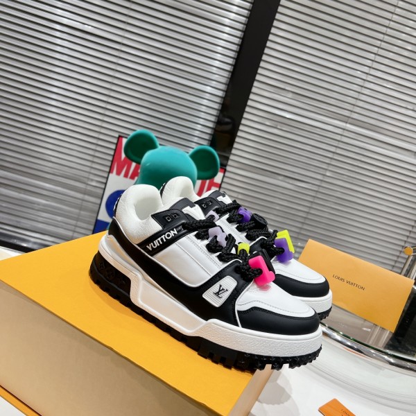 LV Trainer Maxi Sneaker - Black White LV-T0058