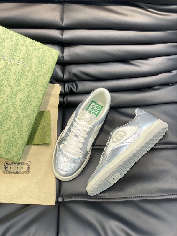 Gucci MAC80 Sneaker in off white and blue leather ‎GCCMAC80-002