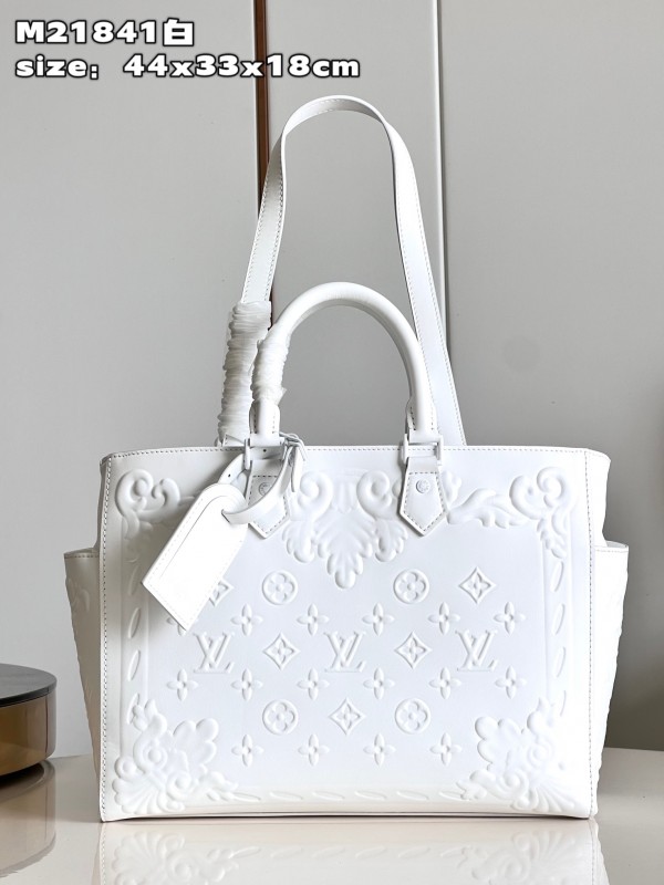 LV Sac Plat Tote Bag 'White'