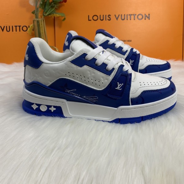 LV Trainer Sneaker - Blue White (2023) - LV-TR016