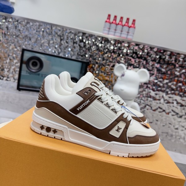 LV Trainer Sneaker - Brown White  LV-TR036