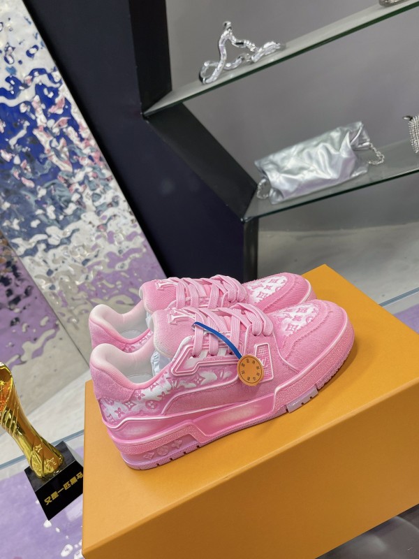 LV Trainer Demin Sneaker - Pink White LV-TR050