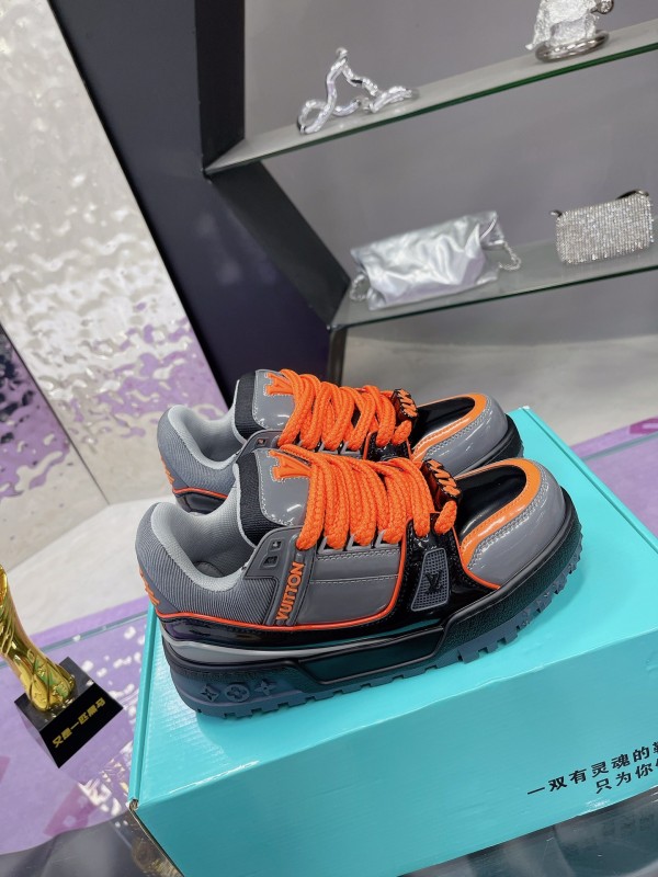 LV Trainer Maxi Sneaker - Grey Orange LV-TR044