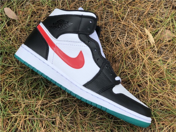 Air Jordan 1 Mid Alternate Swooshes Red Yellow