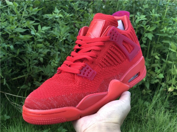 Air Jordan 4 Retro Flyknit Red 