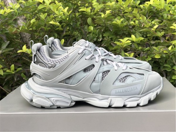 Balenciaga Track Sneaker Clear Sole Grey - Pale Turquoise  