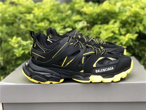 Balenciaga Track Low-Top Sneaker Black - Light Yellow  