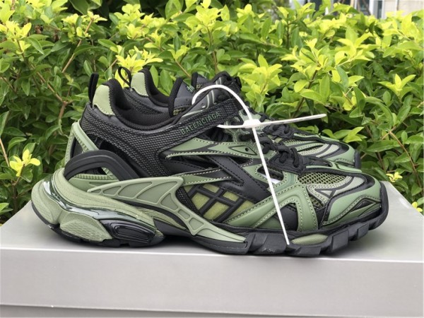 Balenciaga Track.2 Trainer Khaki Black 