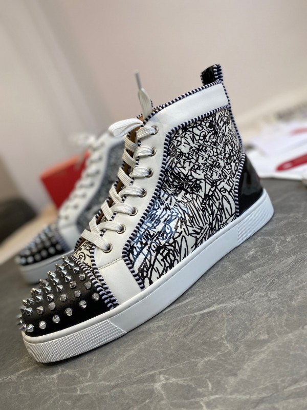 Christian Louboutin Louis - High Top Sneaker White CLHT-025