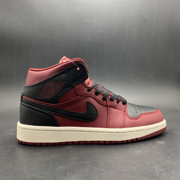 Air Jordan 1 Retro Mid Team Red Black