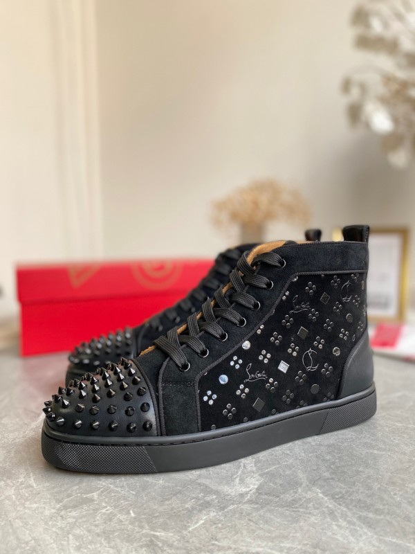 Christian Louboutin Louis - High Top Sneaker White CLHT-026