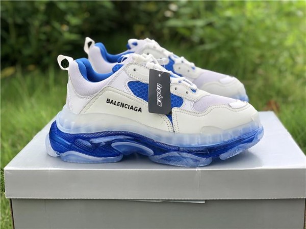 Balenciaga Triple S White Blue 