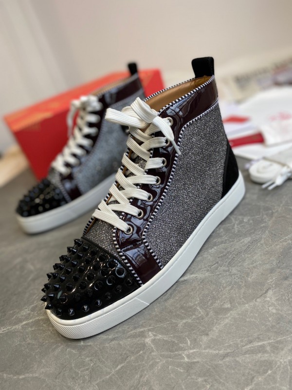 Christian Louboutin Louis   - High Top Sneaker White  CLHT-022
