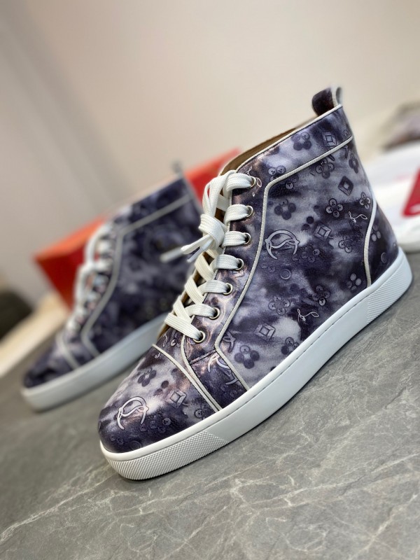 Christian Louboutin Louis - High Top Sneaker White CLHT-035