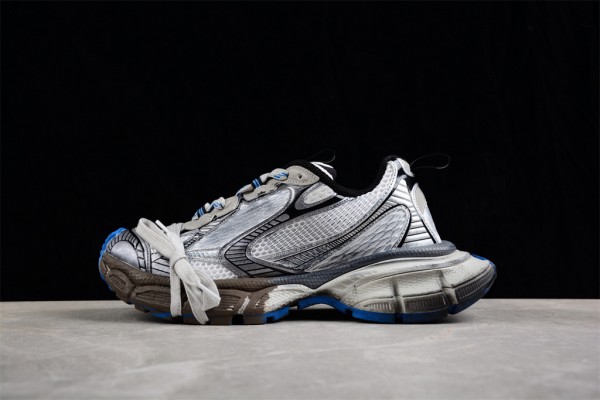 Balenciaga’s 3XL Sneaker in grey silver, brown mesh and polyurethane B3XL-007