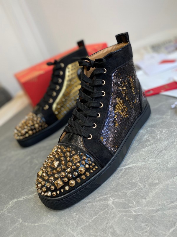Christian Louboutin Louis - High Top Sneaker White CLHT-033