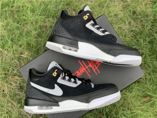 Air Jordan 3 Retro Tinker Black Cement Gold 