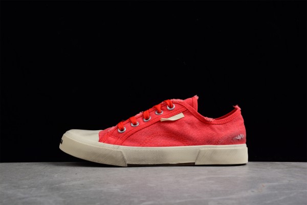 Balenciaga Men's Paris Low Top Sneaker In Red 
