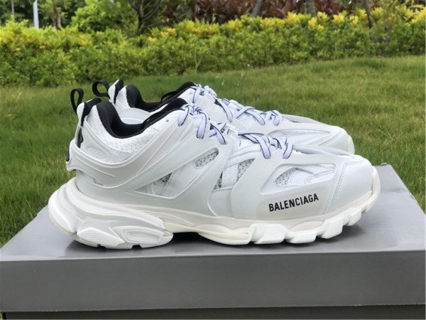 Balenciaga Led Track Sneaker All White 