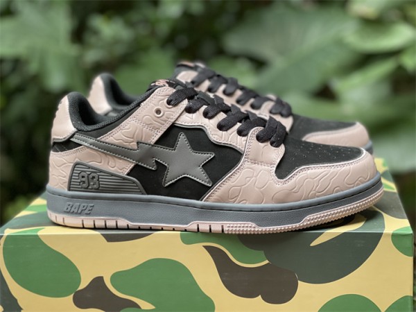A Bathing Ape Bape SK8 Sta Dirty Pink Black 